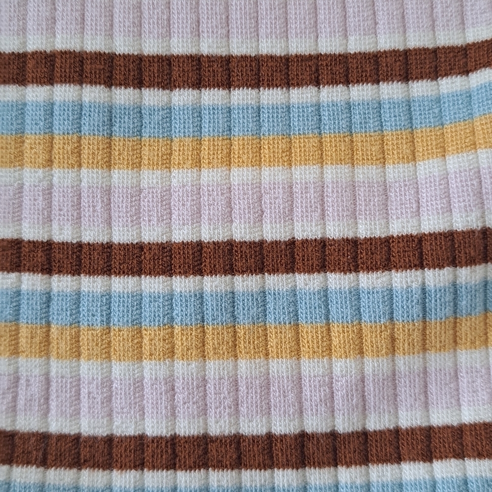O’Neill Robbie All Day Striped Ribbed Knit Romper – Size L - Picture 4 of 5